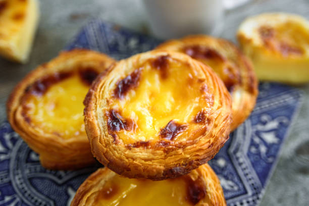 istock Portugal egg tart with azulejo 1124635809