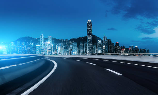 istock Inner city road, Hong Kong 1124636110