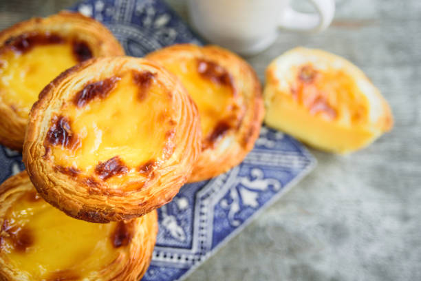 istock Portugal egg tart with azulejo 1124636796