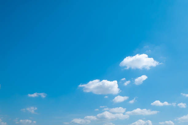 istock Beautiful blue sky clouds for background. 1124636972