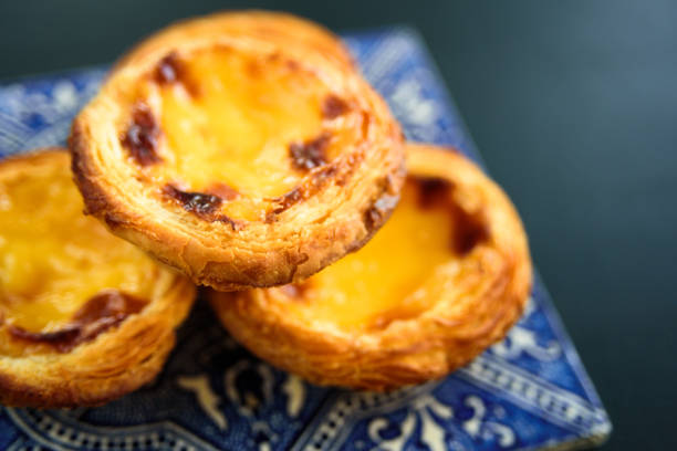 istock Portugal egg tart with azulejo 1124638495