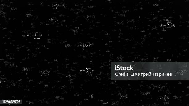 Machine Learning Math Formula Black Background Math Physics Formulas On Black Background Stock Photo - Download Image ...