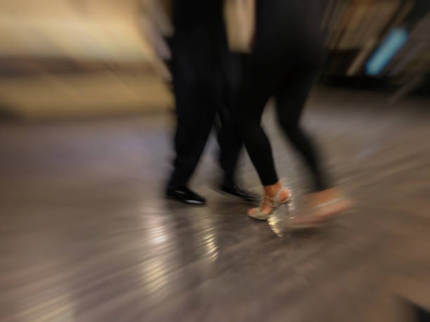 istock Tango dancing couple, legs in motion, snapshot in close 1124642333