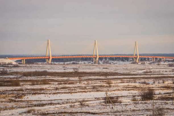 istock New bridge in Murom, recognized as most beautiful bridge in Russia 1124645225