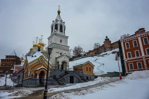 Image of Royal Chapel at Church of Nativity of John Forerunner near Kremlin of Nizhny Novgorod, Russia