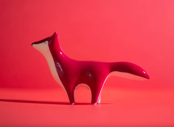 Free Stock Photo of Inverted color image of toy animals on red surface ...
