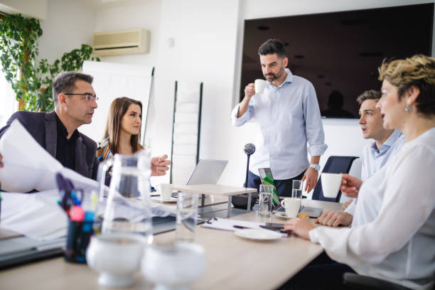 istock Colleagues discussing and making serious decisions on a meeting 1124655008