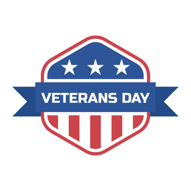 happy veteran's day for american veteran happy veteran's day for american veteran. vector illustration veterans day logo stock illustrations