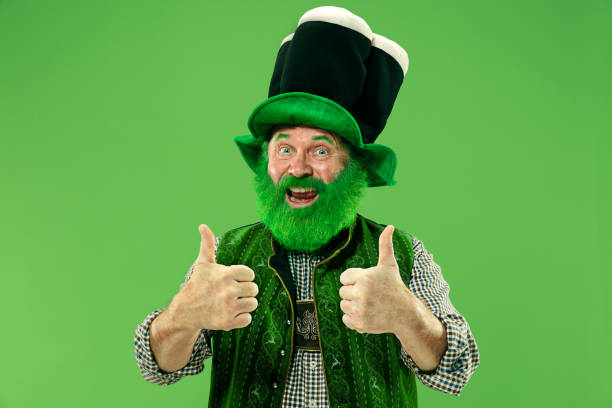 istock A man in a leprechaun hat at studio. He celebrates St. Patrick's Day. 1124668683