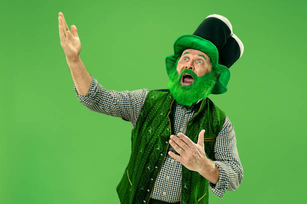 istock A man in a leprechaun hat at studio. He celebrates St. Patrick's Day. 1124668690