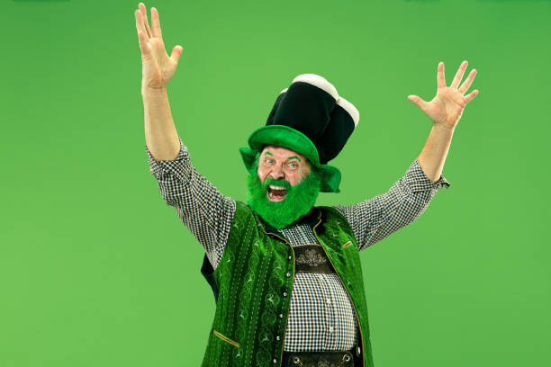 istock A man in a leprechaun hat at studio. He celebrates St. Patrick's Day. 1124668696