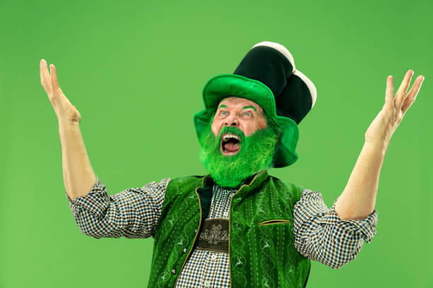 istock A man in a leprechaun hat at studio. He celebrates St. Patrick's Day. 1124668705