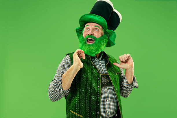 istock A man in a leprechaun hat at studio. He celebrates St. Patrick's Day. 1124668709
