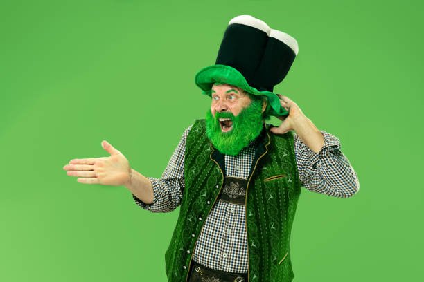 istock A man in a leprechaun hat at studio. He celebrates St. Patrick's Day. 1124668714