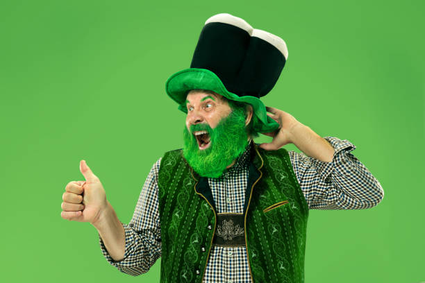 istock A man in a leprechaun hat at studio. He celebrates St. Patrick's Day. 1124668715