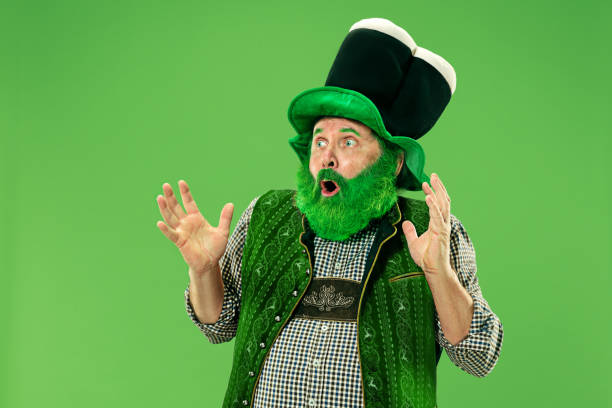 istock A man in a leprechaun hat at studio. He celebrates St. Patrick's Day. 1124668716