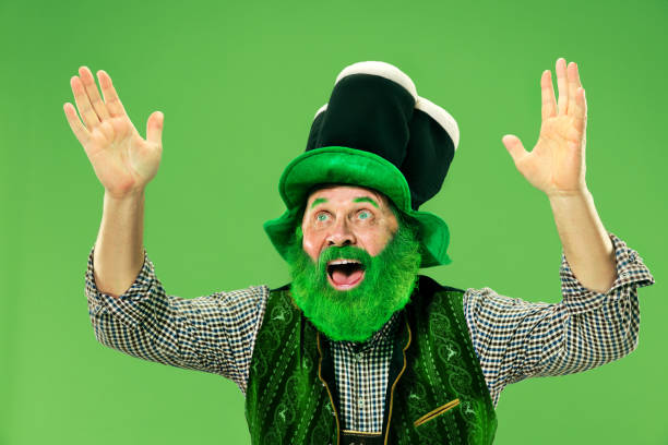 istock A man in a leprechaun hat at studio. He celebrates St. Patrick's Day. 1124668728