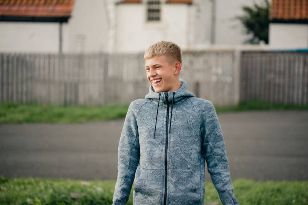 Teenager Boy Laughing