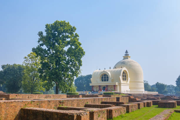 istock Parinirvana Stupa and temple, Kushinagar, India 1124680555