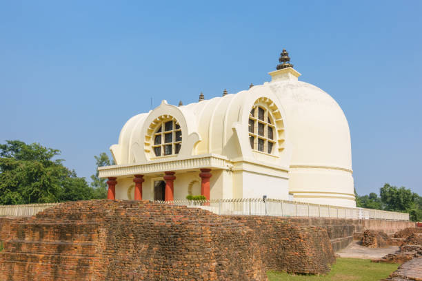 istock Parinirvana Stupa and temple, Kushinagar, India 1124680559