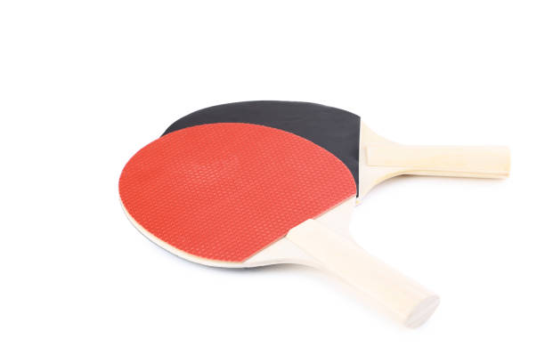 istock Table tennis rackets isolated on white background 1124686294