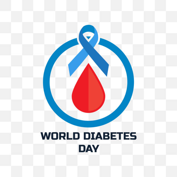 всемирный день борьбы с диабетом изолированы на прозрачном фоне - physical checkup stock illustrations