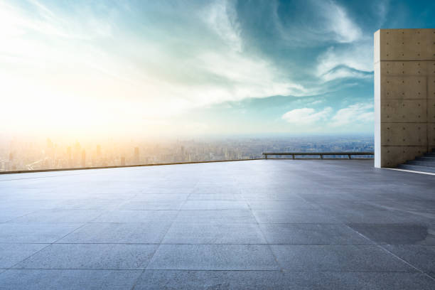 istock City skyline and buildings with empty square floor in Shanghai,high angle view 1124690101