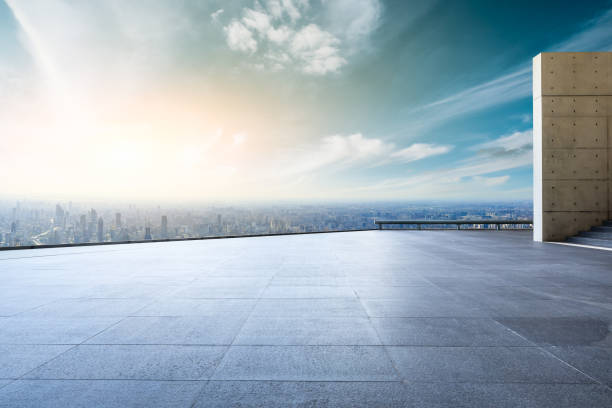 istock City skyline and buildings with empty square floor in Shanghai,high angle view 1124690104