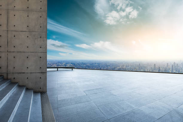 istock City skyline and buildings with empty square floor in Shanghai,high angle view 1124690149