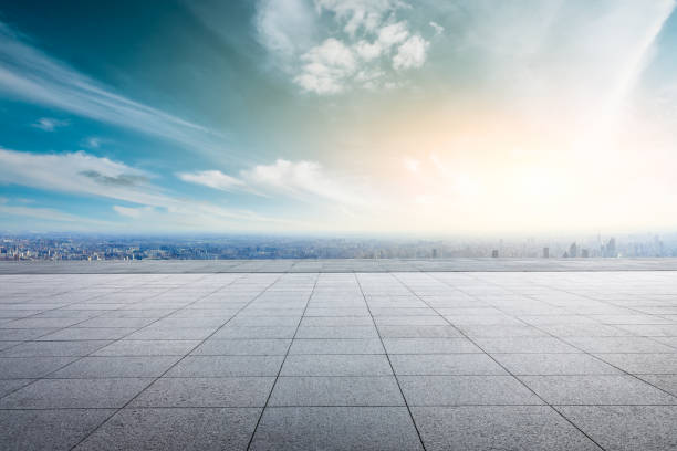 istock City skyline and buildings with empty square floor in Shanghai,high angle view 1124690207