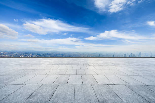 istock City skyline and buildings with empty square floor in Shanghai,high angle view 1124690373