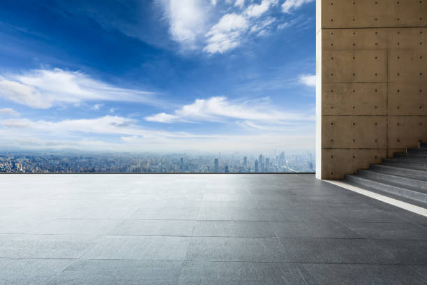 istock City skyline and buildings with empty square floor in Shanghai,high angle view 1124690399