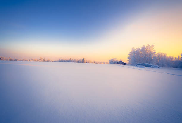 istock Winter landscape from Sotkamo, Finland. 1124690431