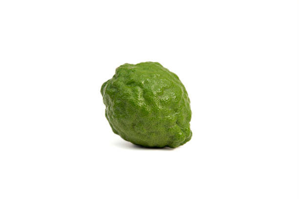 istock fresh bergamot isolated on white background.Herb 1124691233