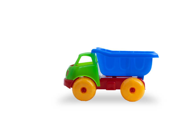istock plastic construction truck toy on white background 1124695617