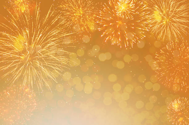 istock firework abstract background for celebration design to gold color style 1124696379