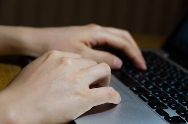 istock Female working late at home 1124697163