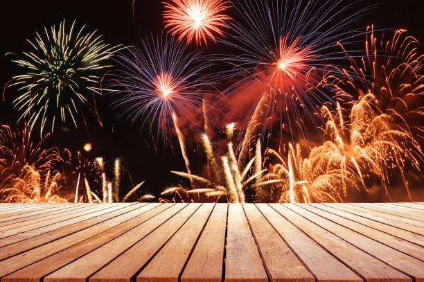 firework abstract background for celebration
