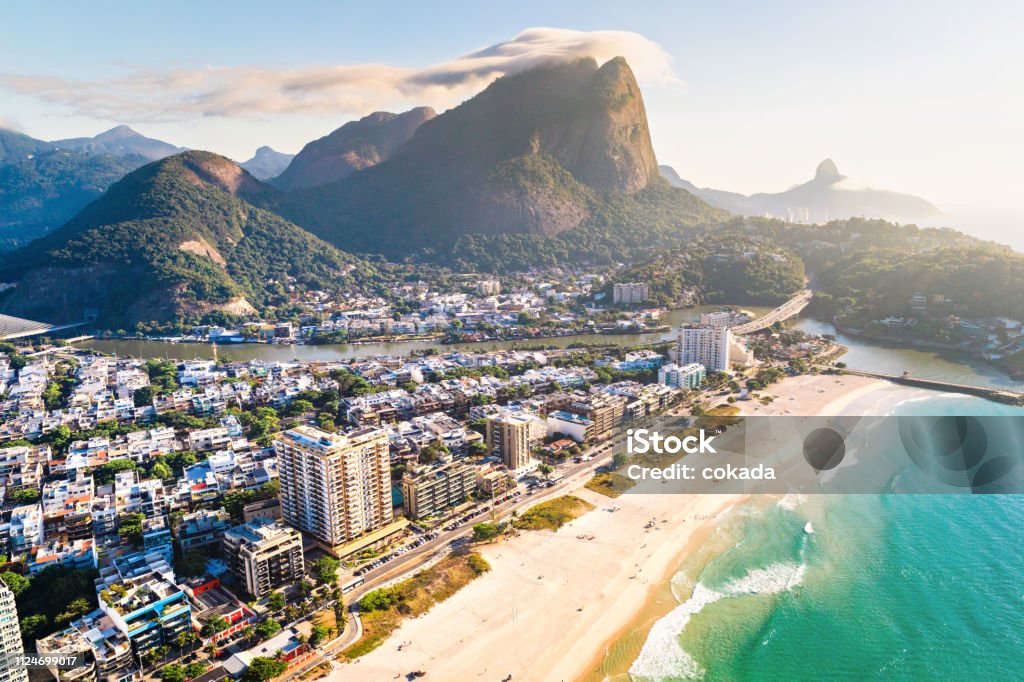 Barra da Tijuca landscape Rio de Janeiro Stock Photo