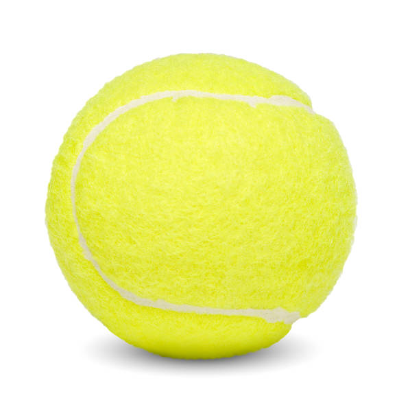istock Tennis ball on white background 1124699344