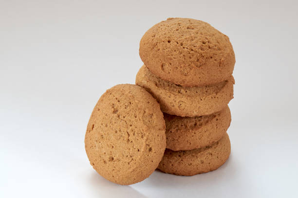istock oatmeal cookies on white background 1124699727