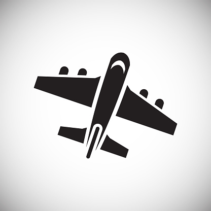 Flugzeugsymbol Auf Weißem Hintergrund Für Grafik Und Webdesign Modernen