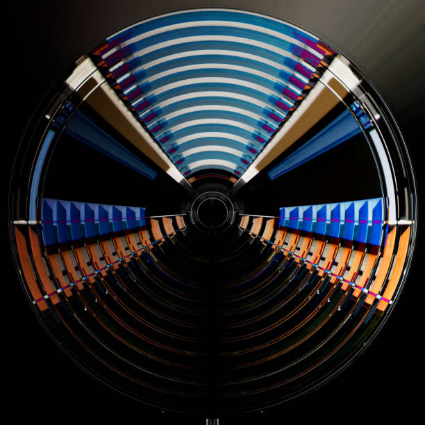 Digitally rendered futuristic architectural fragment / background