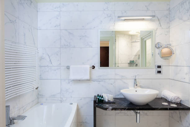 istock Luxury 4 stars Hotel bathroom 1124703302