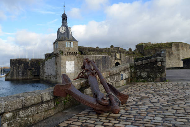 The closed town of Concarneau in Finistère