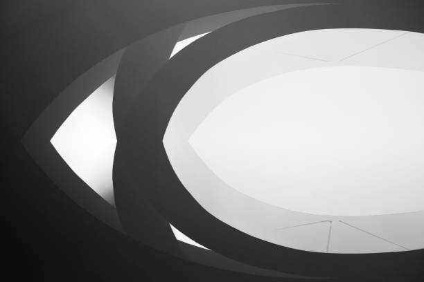 Digitally rendered futuristic architectural fragment / background