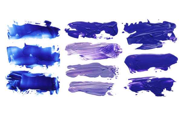 istock Brush stroke on white. Abstract background. Collection. Isolated. 1124709193