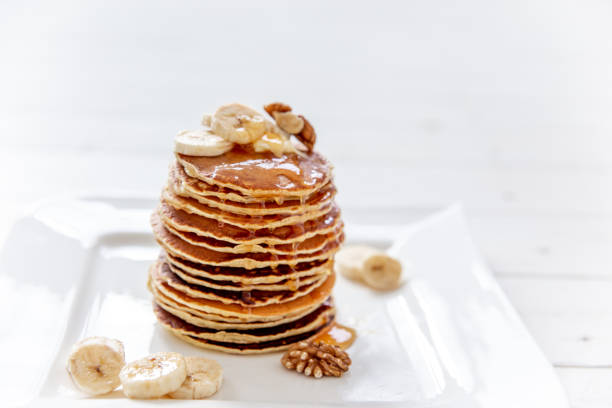 istock homemade classic american pancakes with fresh fruit 1124712683