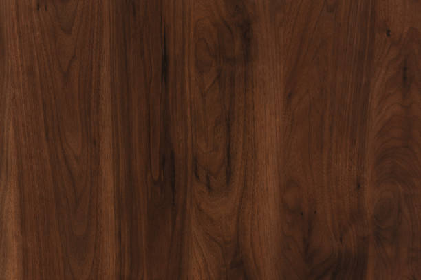 коричневый орех древесины дерева дерево структуры зерна текстуры фон фон - construction material wood wood grain timber стоковые фото и изображения