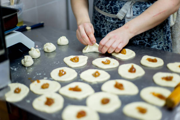 istock different kinds of pastry are being cooked 1124716774